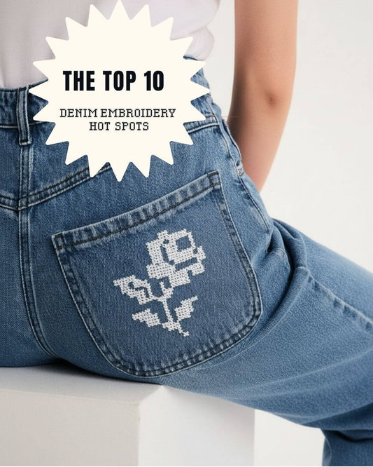 Top 10 Best Spots for Denim Custom Embroidery